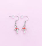 Silver Mushroom Earrings, N3354