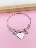 Great Grandma Stainless Steel Bangle Bracelet, D004