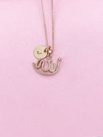 Rose Gold Allah Necklace, Arabic Jewelry, Arabic CZ Diamond Jewelry, Dainty Necklace, Personalized Gift, N5632