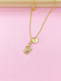 Gold Turtle Charm Necklace, N1969