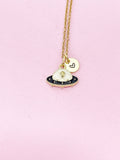 Gold Spacecraft Spaceship Charm Necklace, Bracelet or Keychain Option, N5651