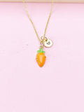 Gold Carrot Charm Necklace, N5677