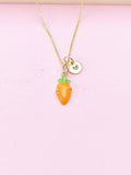 Gold Carrot Charm Necklace, N5677