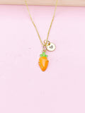 Gold Carrot Charm Necklace, N5677
