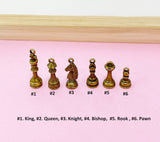 Rook Castle Chess Pieces Bronze Keychain, N1745A