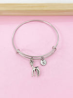 Silver Fawn Deer Charm Bracelet, N5685