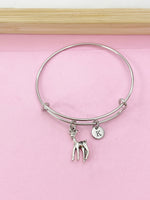 Silver Fawn Deer Charm Bracelet, N5685