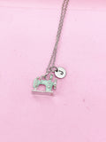 Silver Sewing Machine Charm Necklace, N1458