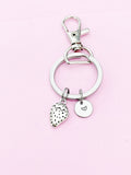 Silver Strawberry Charm Keychain Christmas Jewelry Gifts, N355