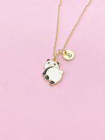 Gold Cute Giant Panda Charm Necklace, Panda Nanny Zookeeper Gifts, N5505