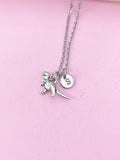 Silver Dinosaur Charm Necklace, N1915A