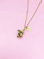 Gold Sushi Charm Necklace, N478