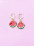 Watermelon Earrings in Gold, N2833A