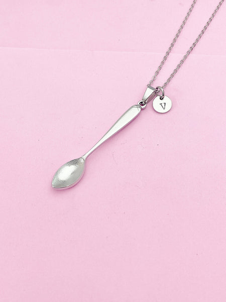 Stainless Steel Kitchen Utensil Spoon Necklace, Personalized Gift, N4192