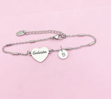 Silver Godsister Gifts, Gold Godsister Bracelet, Heart, Godsister Jewelry, Mother's Day Gift, Godsister Sister Gifts, D455A