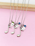 Music Gift, Orchestras Necklace, Musician Gift, Music Teacher Gift, Music Melody Charm, Silver Music Note Charm, Personalized Gift, N35