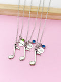 Music Gift, Orchestras Necklace, Musician Gift, Music Teacher Gift, Music Melody Charm, Silver Music Note Charm, Personalized Gift, N35