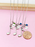 Music Gift, Orchestras Necklace, Musician Gift, Music Teacher Gift, Music Melody Charm, Silver Music Note Charm, Personalized Gift, N35