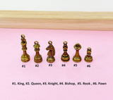 Antique Bronze Chess Piece Keychain, Personalized Initial Charm