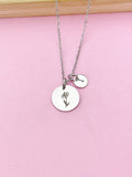 Iris Necklace, February Birthday Gift, Personalized, Christmas Gift, Appreciation Gift, Thank You Gift, N3827