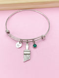 Silver Paint Brush Charm Bracelet, N1507D