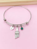 Silver Paint Brush Charm Bracelet, N1507D