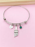 Silver Paint Brush Charm Bracelet, N1507D
