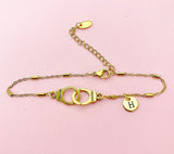 Gold or Silver Freedom Handcuff Bracelet, N1483F