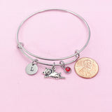 Silver Cute Cat Charm Bracelet, N976C