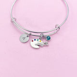 Artist Palette Paint Charm Bracelet, N376B