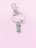 Silver Owl Charm Keychain, AN2118