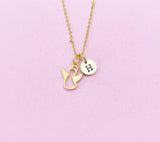 Gold Guardian Angel Charm Necklace, N3032