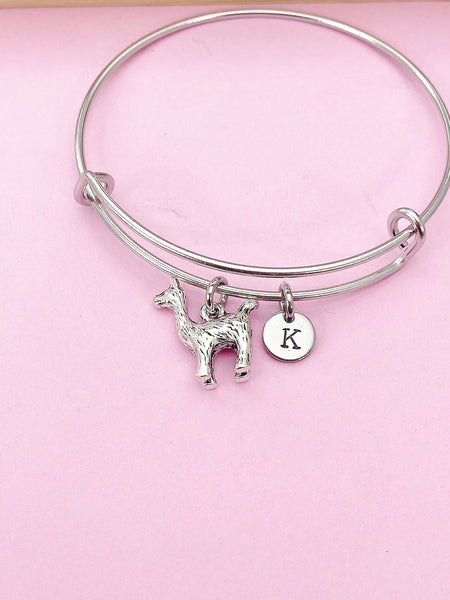 Silver Llama Bracelet, Llama Charm, Animal Charm, Alpaca Bracelet, Alpaca Charm, CN117