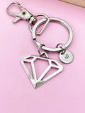 Silver Diamond Shaped Keychain, N116A