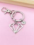 Silver Diamond Shaped Keychain, N116A