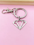 Silver Diamond Shaped Keychain, N116B