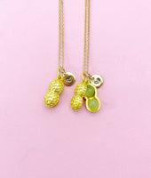 Gold Peanut Necklace Birthday Gifts, Personalized Gifts, N5212