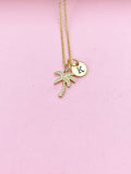 Gold Palm Tree Necklace, Coconut Tree Necklace, N2582