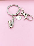 Silver Saxophone Musical Instrument Charm Keychain, N5471A