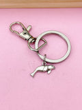 Silver Seal Charm Keychain, Animal Keyring