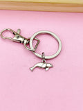 Silver Seal Charm Keychain, Animal Keyring