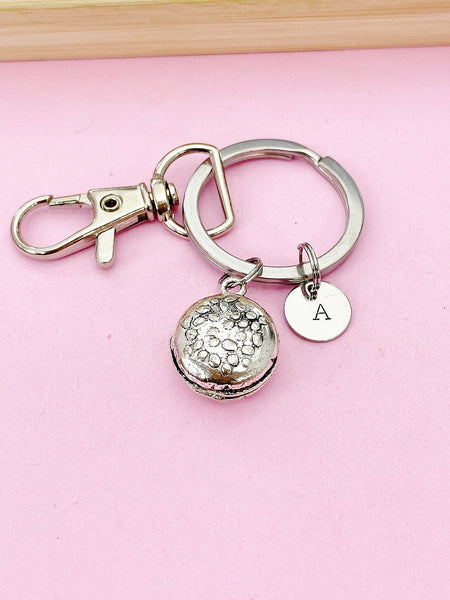 Silver Hamburger Keychain, Hamburger Charm, Burger Jewelry, Junk Food, Foodie Gift, Personalized Gift, Christmas Gift, N721A