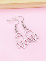Rocket Earrings Birthday's Gifts, Stainless Steel Hook Earings, N2743A