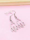 Rocket Earrings Birthday's Gifts, Stainless Steel Hook Earings, N2743A