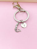 Silver Mermaid Charm Keychain, N5695
