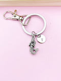 Silver or Bronze Mermaid Charm Keychain, N5697