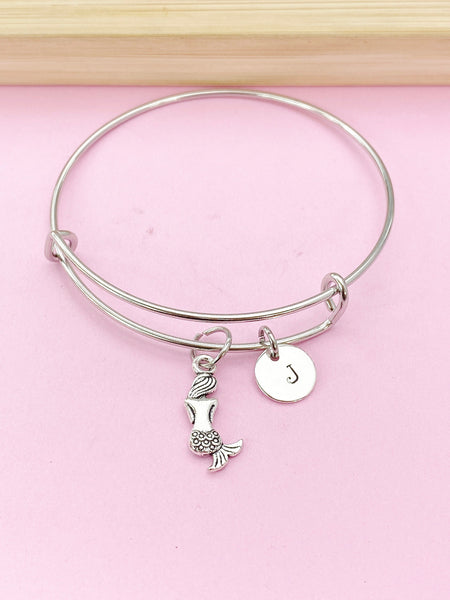 Silver Mermaid Charm Bracelet, N1590C