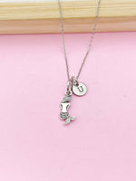 Silver Mermaid Charm Necklace, Christmas Gift for Girl, N1590D