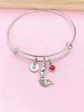 Silver Mermaid Charm Bracelet, Best Christmas Gift for Daughter, N5695A