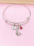 Silver Mermaid Charm Bracelet, Best Christmas Gift for Daughter, N5695A